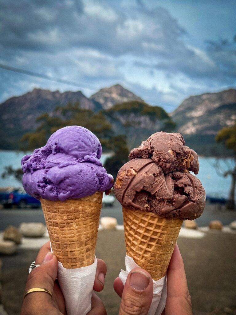 Ice creams at coles bay 